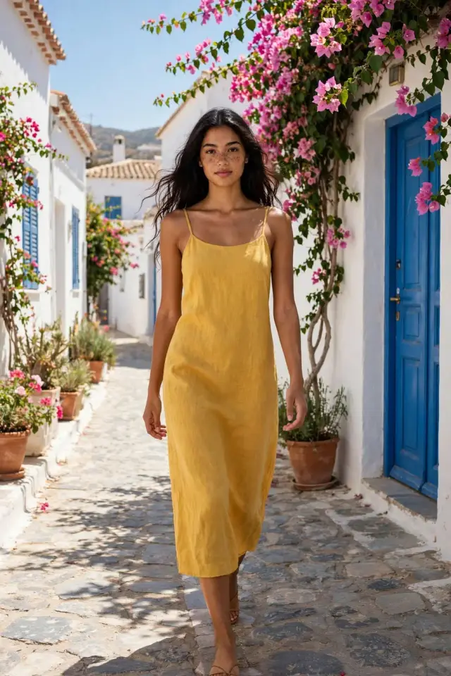 Fashion Studio result: the dress worn on a Mediterranean street