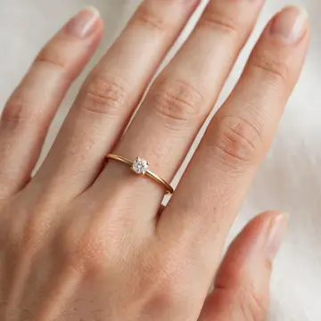 AI jewelry product photo — worn shot made with Product Studio